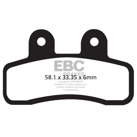 EBC Féktárcsák Moto EBC Fékbetét Organic FA FA448 | race-shop.hu