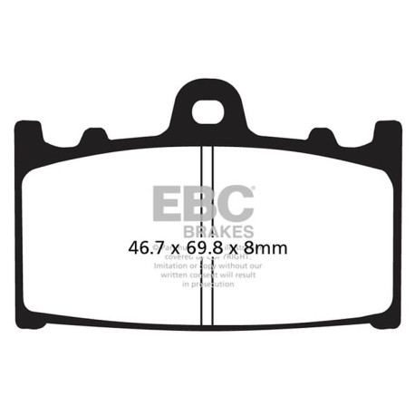 EBC Féktárcsák Moto EBC Fékbetét Organic FA FA433/4 | race-shop.hu