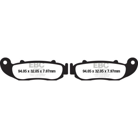 EBC Féktárcsák Moto EBC Fékbetét Organic FA FA664 | race-shop.hu