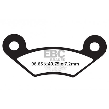 EBC Féktárcsák Moto EBC Fékbetét Organic FA483TT | race-shop.hu