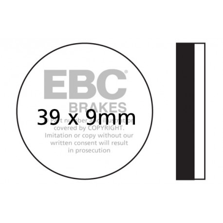 EBC Féktárcsák Moto EBC Fékbetét Organic FA100 | race-shop.hu