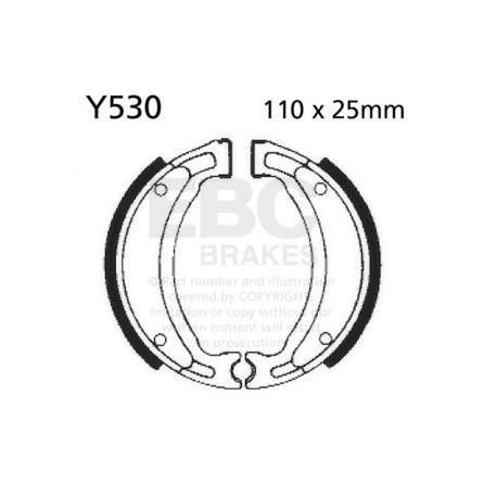 EBC Féktárcsák Moto EBC Fékpofa Plain Y530 | race-shop.hu