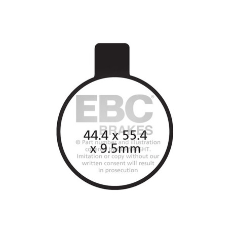 EBC Féktárcsák Moto EBC Fékbetét Organic FA FA027 | race-shop.hu