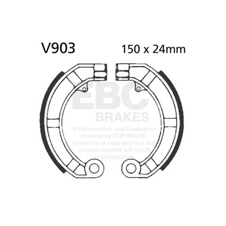 EBC Féktárcsák Moto EBC Fékpofa Plain V903 | race-shop.hu