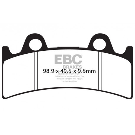 EBC Féktárcsák Moto EBC Fékbetét Organic FA190 | race-shop.hu