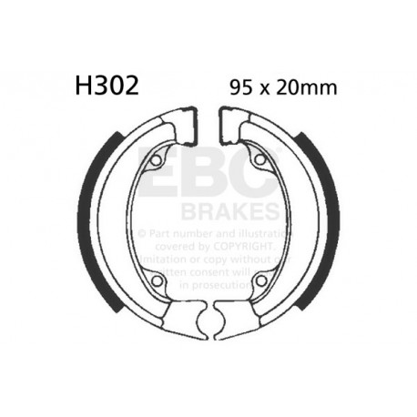 EBC Féktárcsák Moto EBC Fékpofa Organic H302 | race-shop.hu