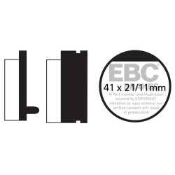 EBC Fékbetét Organic FA FA052