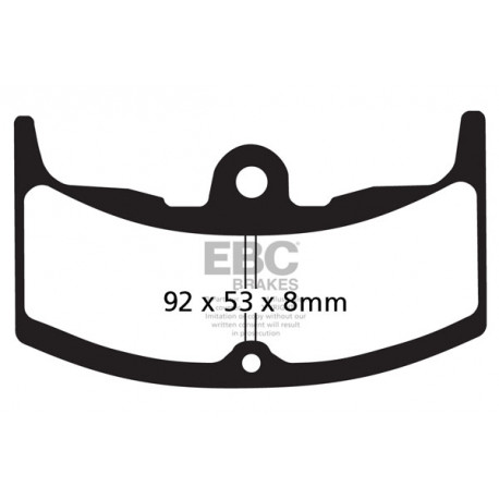 EBC Féktárcsák Moto EBC Fékbetét Organic FA080 | race-shop.hu