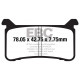 EBC Féktárcsák Moto EBC Fékbetét Organic FA700 | race-shop.hu