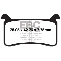 EBC Fékbetét Organic FA700