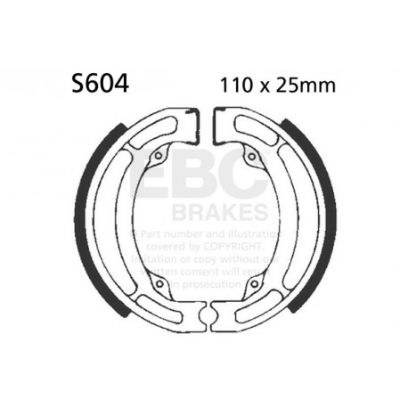 EBC Féktárcsák Moto EBC Fékpofa Organic S604 | race-shop.hu