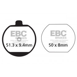 EBC Fékbetét Organic FA FA073