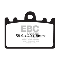 EBC Fékbetét Organic FA FA180
