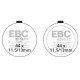 EBC Féktárcsák Moto EBC Fékbetét Organic FA FA046 | race-shop.hu