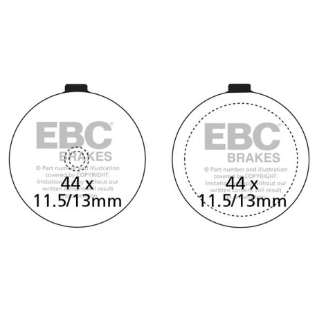 EBC Féktárcsák Moto EBC Fékbetét Organic FA FA046 | race-shop.hu