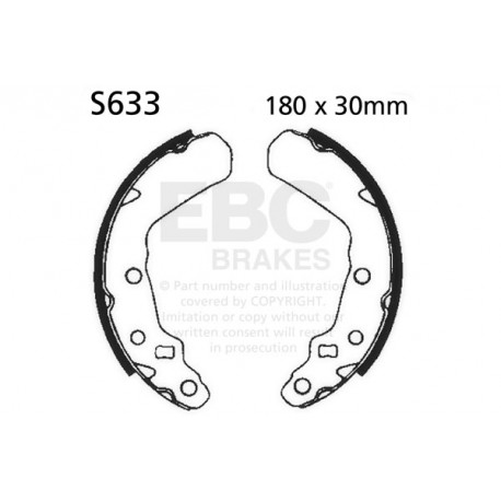 EBC Féktárcsák Moto EBC Fékpofa Plain S633 | race-shop.hu