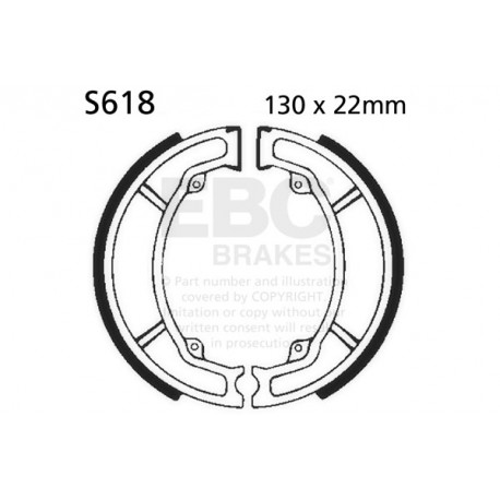 EBC Féktárcsák Moto EBC Fékpofa Organic S618 | race-shop.hu