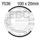 EBC Féktárcsák Moto EBC Fékpofa Plain Y536 | race-shop.hu