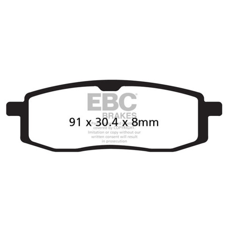 EBC Féktárcsák Moto EBC Fékbetét Carbon TT FA105TT | race-shop.hu