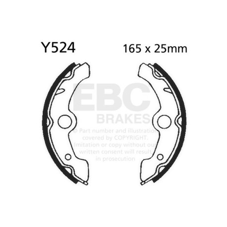 EBC Féktárcsák Moto EBC Fékpofa Plain Y524 | race-shop.hu