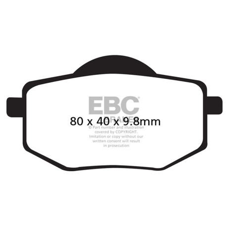 EBC Féktárcsák Moto EBC Fékbetét Organic FA FA136 | race-shop.hu