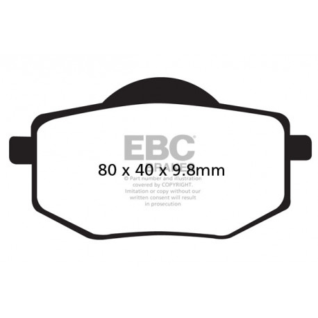 EBC Féktárcsák Moto EBC Fékbetét Organic FA136 | race-shop.hu