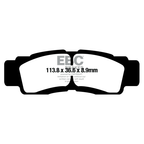 EBC Féktárcsák Moto EBC Fékbetét Organic FA676TT | race-shop.hu