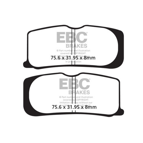 EBC Féktárcsák Moto EBC Fékbetét Organic FA FA474 | race-shop.hu