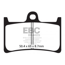 EBC Fékbetét SFAC SFAC252