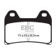 EBC Féktárcsák Moto EBC Fékbetét V Semi-Sintered FA244V | race-shop.hu
