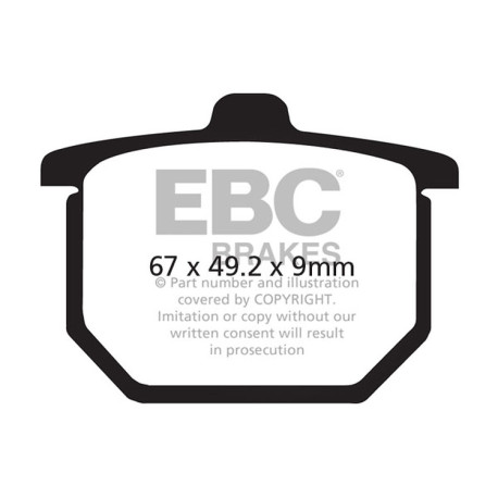 EBC Féktárcsák Moto EBC Fékbetét V Semi-Sintered FA031V | race-shop.hu