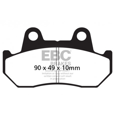 EBC Féktárcsák Moto EBC Fékbetét Semi-Sintered FA069/2V | race-shop.hu