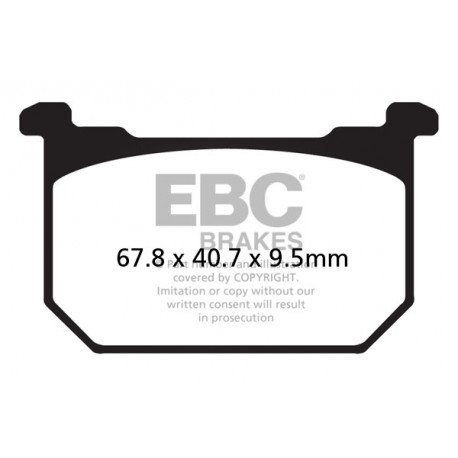 EBC Féktárcsák Moto EBC Fékbetét Semi-Sintered FA069/3V | race-shop.hu