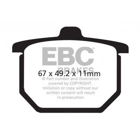 EBC Féktárcsák Moto EBC Fékbetét Semi-Sintered FA029V | race-shop.hu