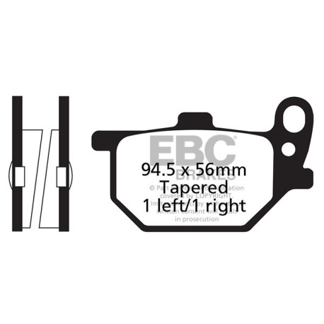 EBC Féktárcsák Moto EBC Fékbetét V Semi-Sintered FA061V | race-shop.hu
