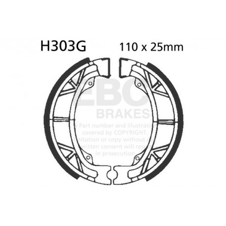 EBC Féktárcsák Moto EBC Fékpofa Grooved H303G | race-shop.hu
