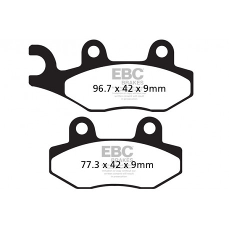 EBC Féktárcsák Moto EBC Fékbetét Double-H Sintered FA228HH | race-shop.hu