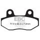 EBC Féktárcsák Moto EBC Fékbetét Sintered FA086HH | race-shop.hu