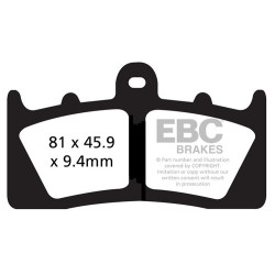 EBC Fékbetét Double-H Sintered FA613HH