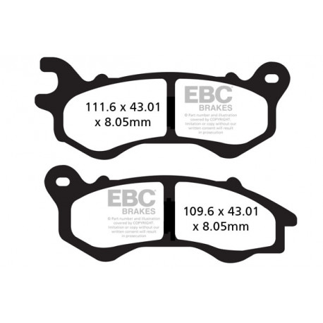 EBC Féktárcsák Moto EBC Fékbetét Sintered SFA603HH | race-shop.hu