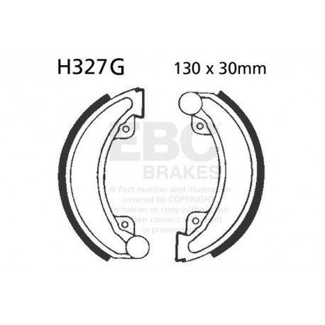 EBC Féktárcsák Moto EBC Fékpofa Grooved H327G | race-shop.hu