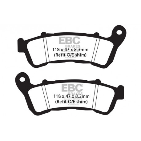 EBC Féktárcsák Moto EBC Fékbetét Double-H Sintered FA388HH | race-shop.hu