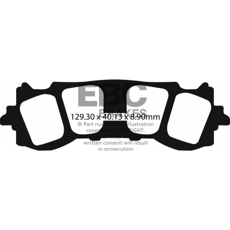 EBC Féktárcsák Moto EBC Fékbetét Sintered FA717HH | race-shop.hu