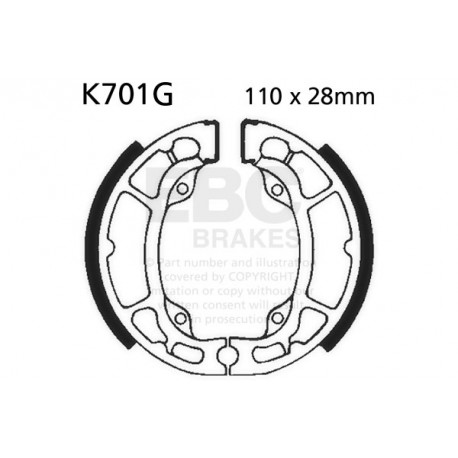 EBC Féktárcsák Moto EBC Fékpofa Grooved K701G | race-shop.hu