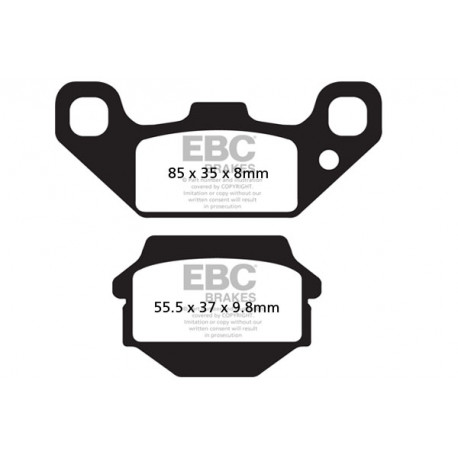 EBC Féktárcsák Moto EBC Fékbetét Sintered FA128R | race-shop.hu
