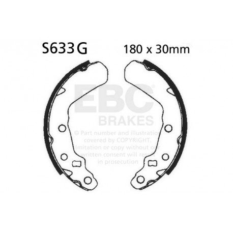 EBC Féktárcsák Moto EBC Fékpofa Grooved S633G | race-shop.hu