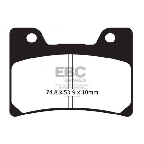 EBC Féktárcsák Moto EBC Fékbetét Sintered FA160HH | race-shop.hu