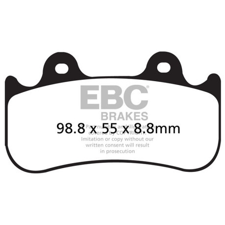 EBC Féktárcsák Moto EBC Fékbetét Double-H Sintered FA216/3HH | race-shop.hu