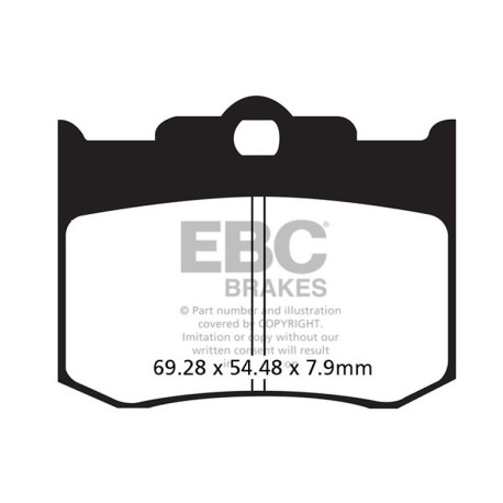 EBC Féktárcsák Moto EBC Fékbetét Double-H Sintered FA420HH | race-shop.hu