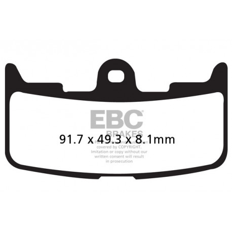EBC Féktárcsák Moto EBC Fékbetét Sintered FA345HH | race-shop.hu